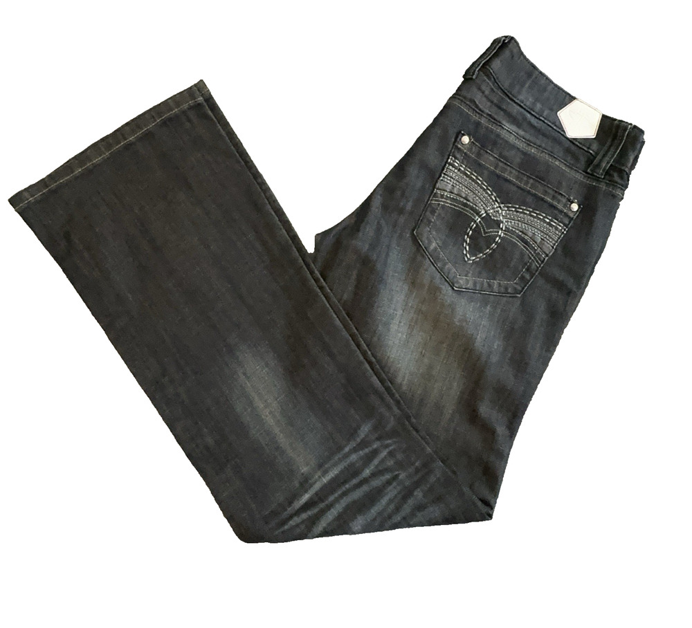Tin Haul Women's Bootcut Jeans Dark Wash Stretch Western